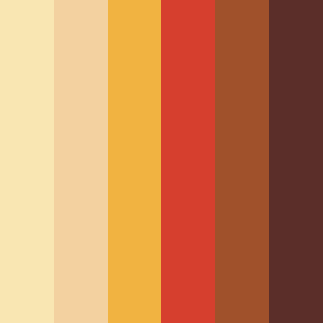 Download autumn harvest color palette PNG image (square)