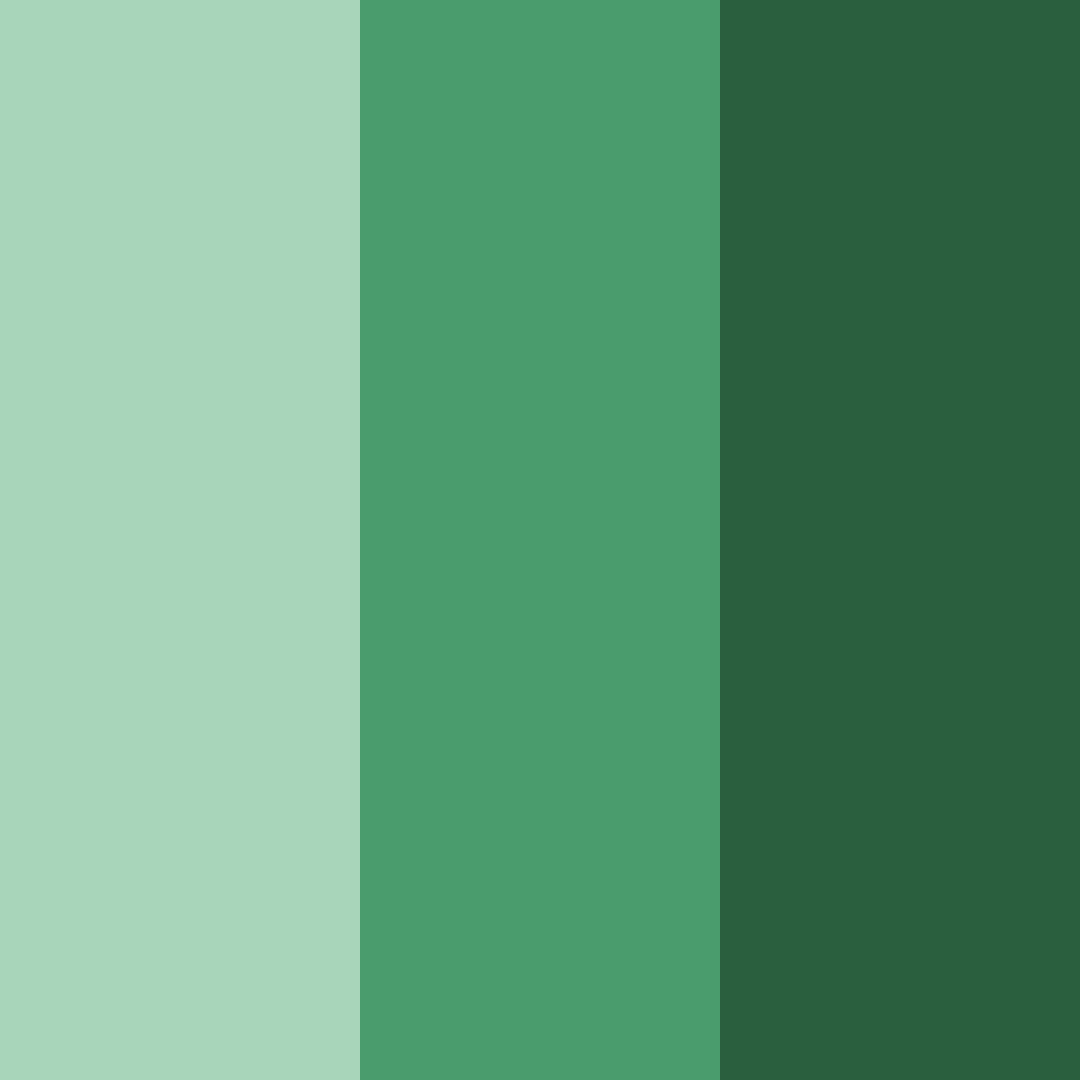 Download green mountains color palette PNG image (square)