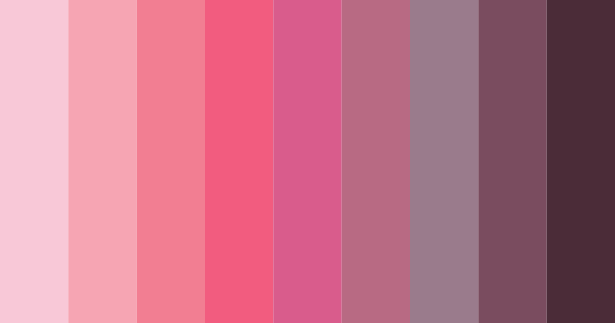 Download blushing rosewood color palette PNG image (landscape)