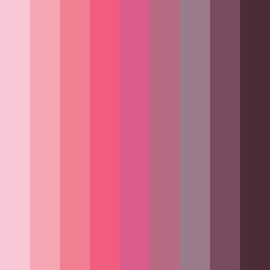 Download blushing rosewood color palette PNG image (square)
