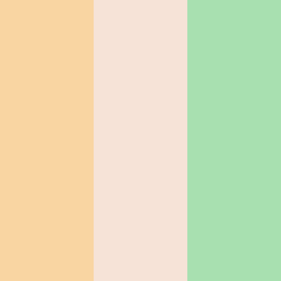Download peachy spring color palette PNG image (square)