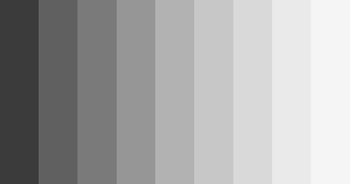 Download shades of gray color palette PNG image (landscape)
