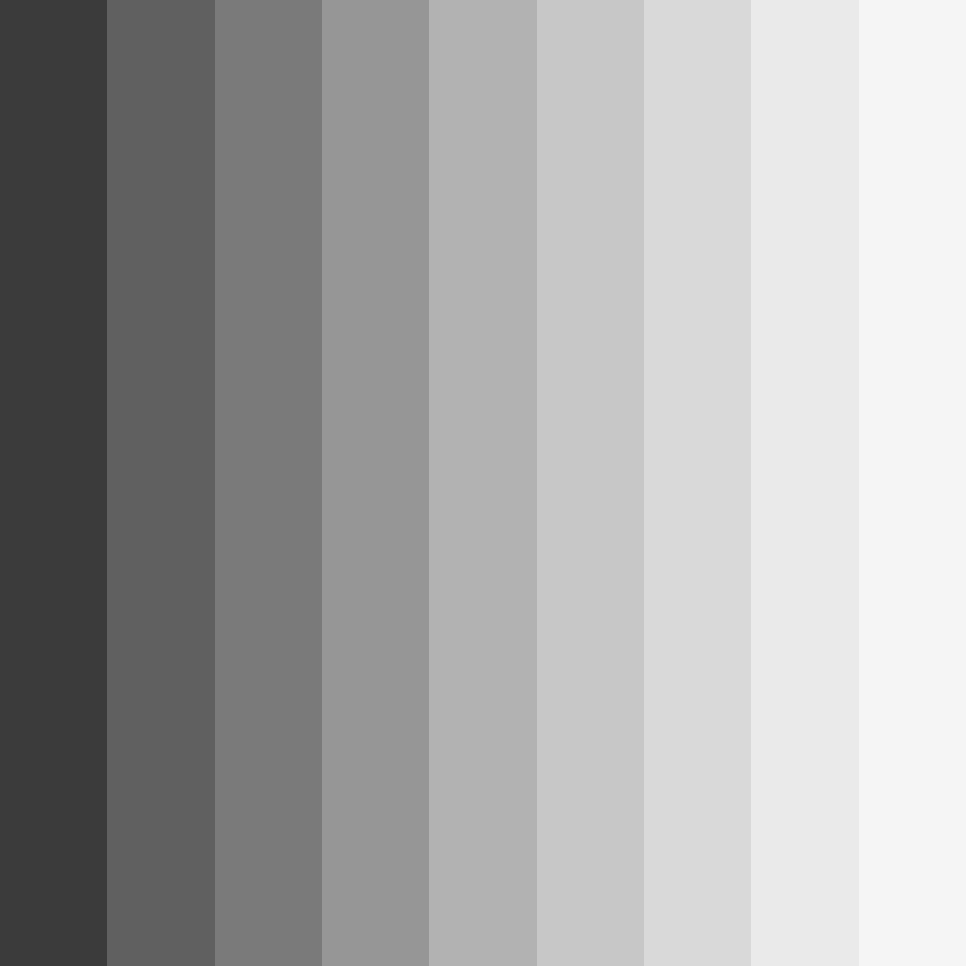Download shades of gray color palette PNG image (square)