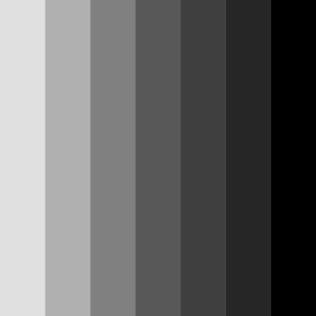 Download shades of obsidian color palette PNG image (square)