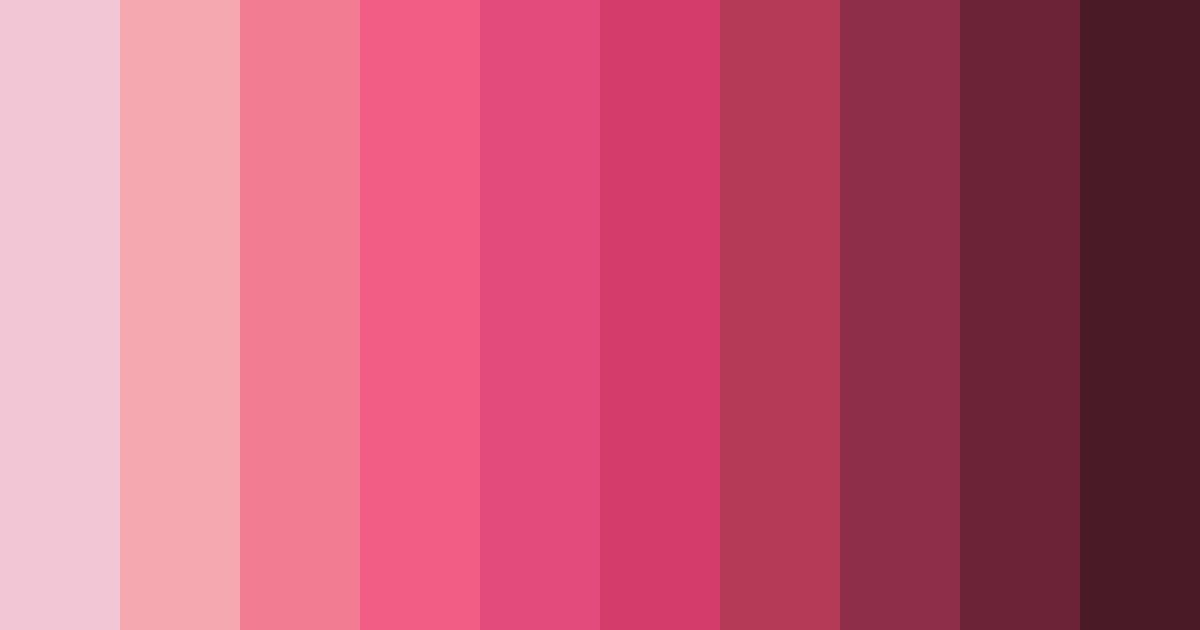 Download pink and brown delight color palette PNG image (landscape)