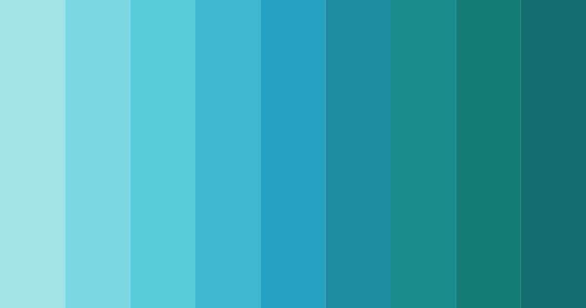 Download aqua serenity color palette PNG image (landscape)