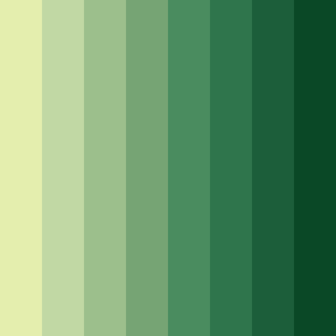 Download verdant serenity color palette PNG image (square)