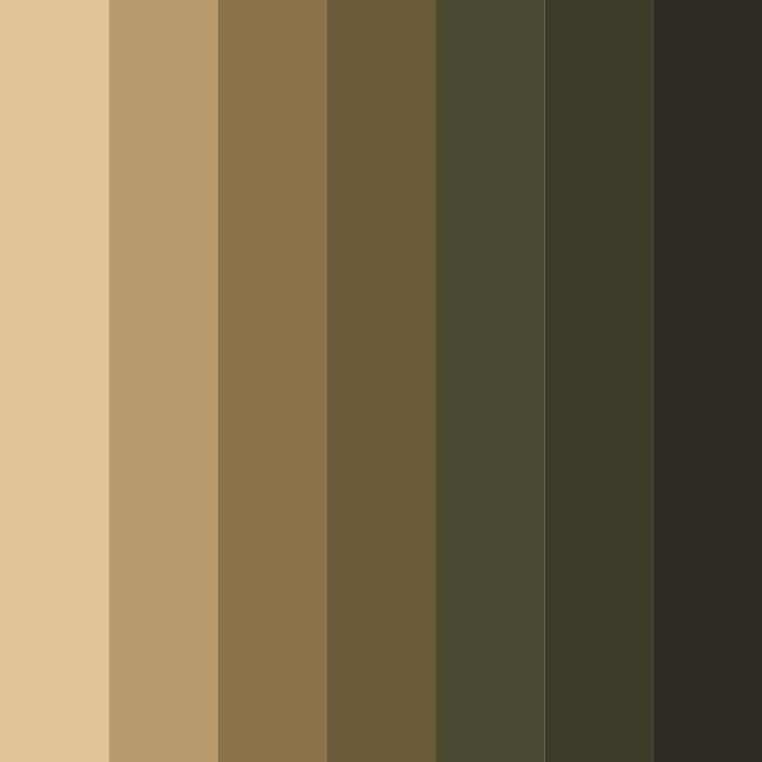 Download earthy embrace color palette PNG image (square)