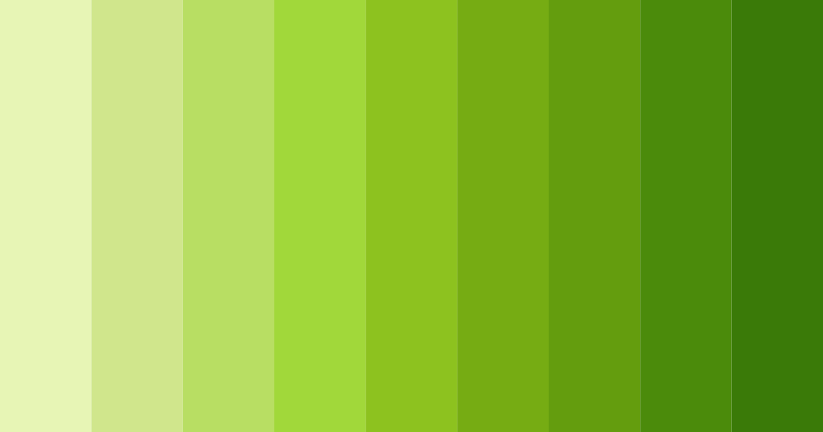 Download green to yellow sunshine color palette PNG image (landscape)