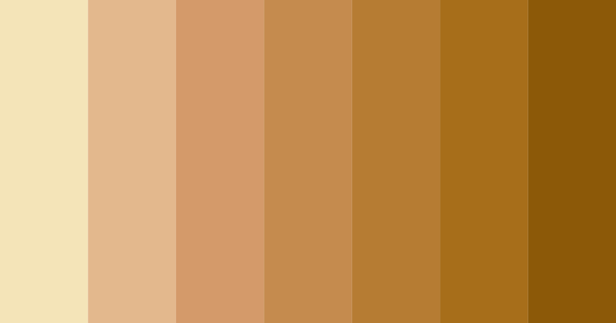Download warm brown color palette PNG image (landscape)