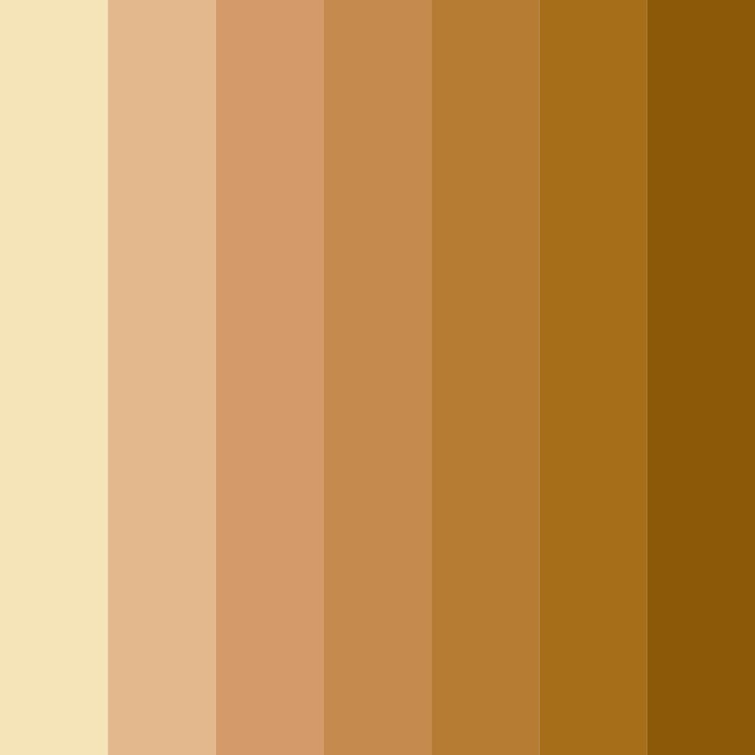 Download warm brown color palette PNG image (square)