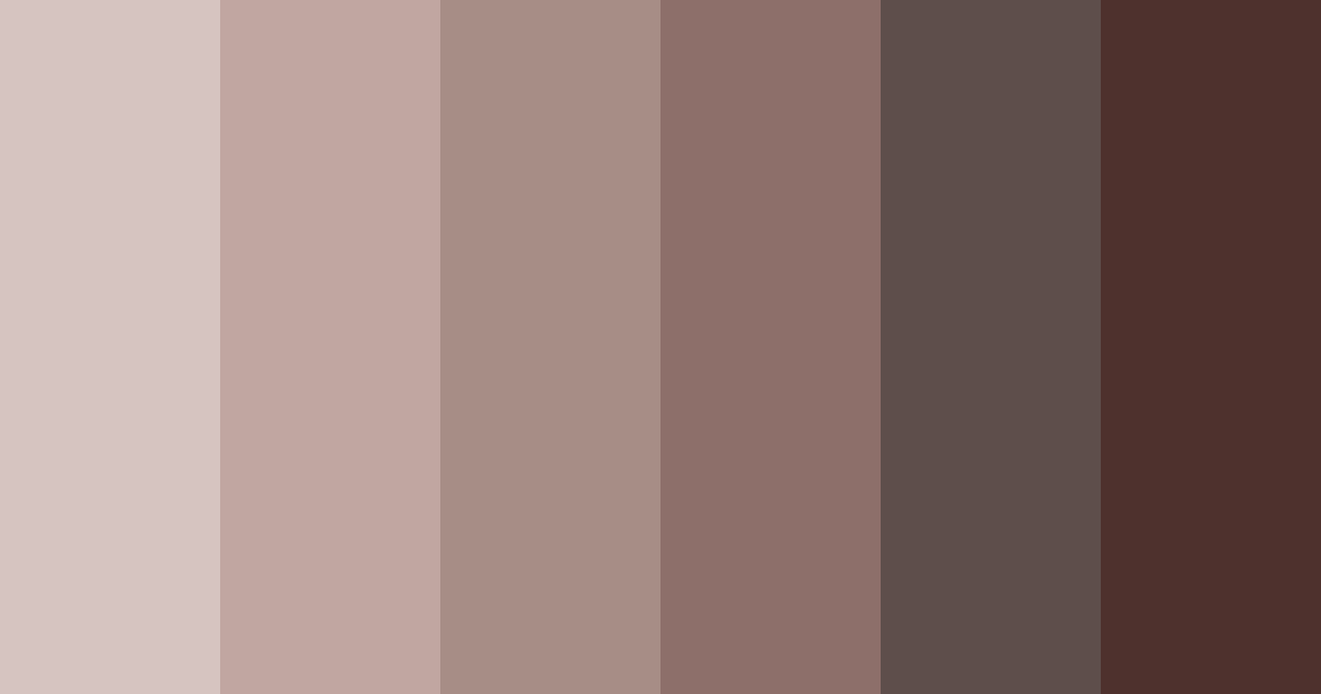 Download brown shades color palette PNG image (landscape)
