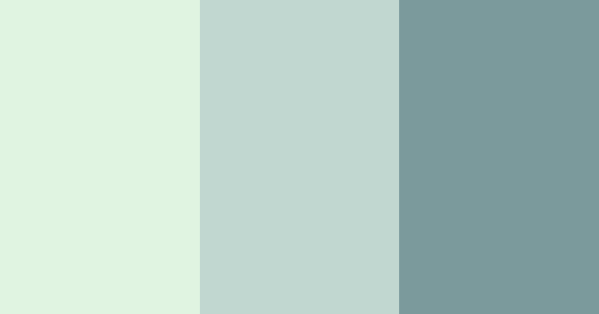 Download mint and ivory serenity color palette PNG image (landscape)