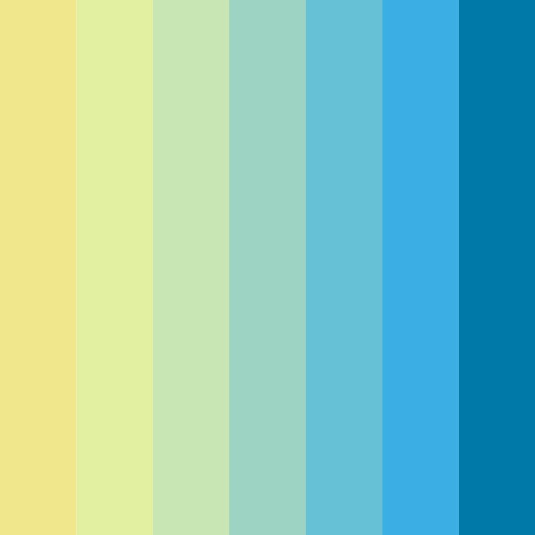 Download ocean breeze harmony color palette PNG image (square)