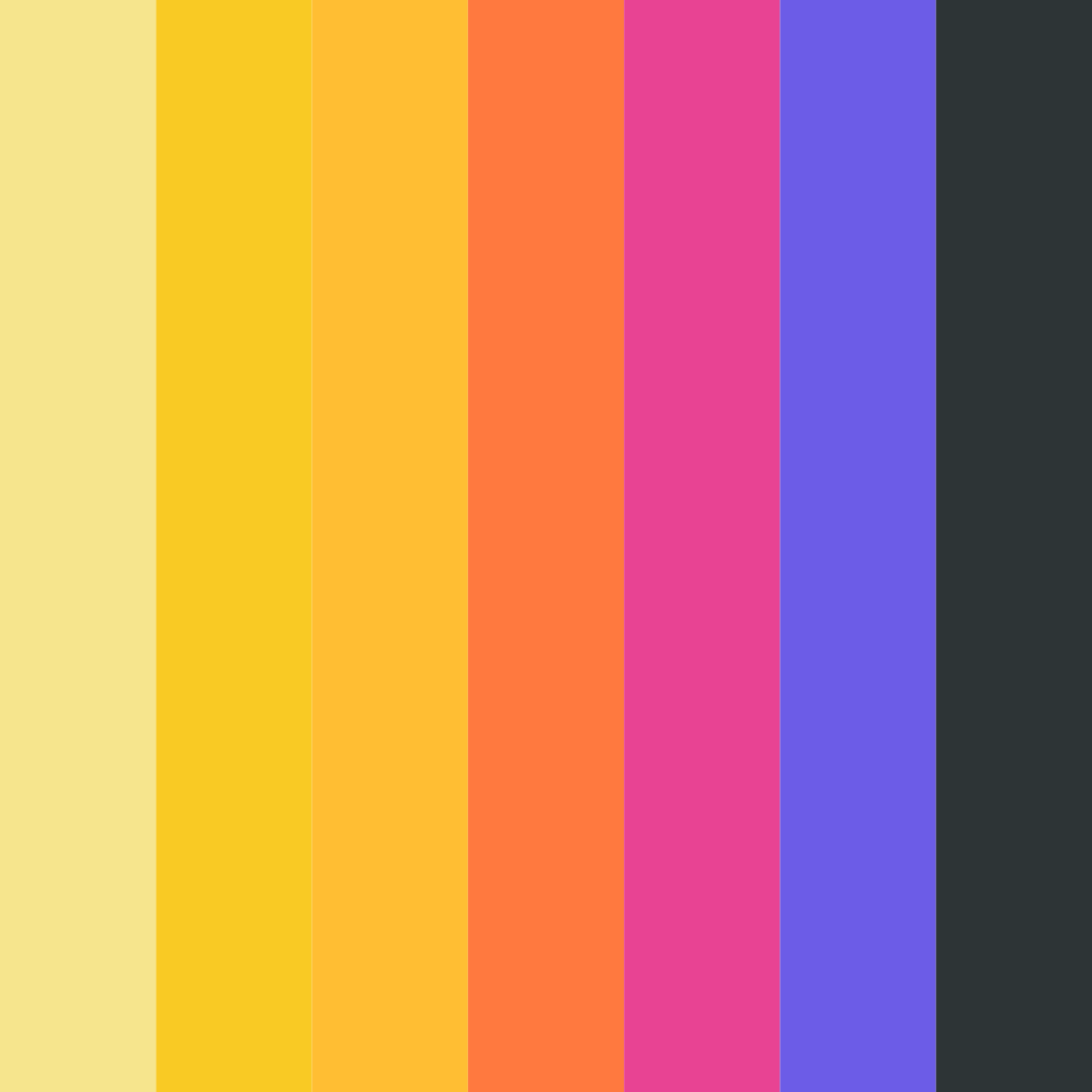 Download vibrant mosaic color palette PNG image (square)