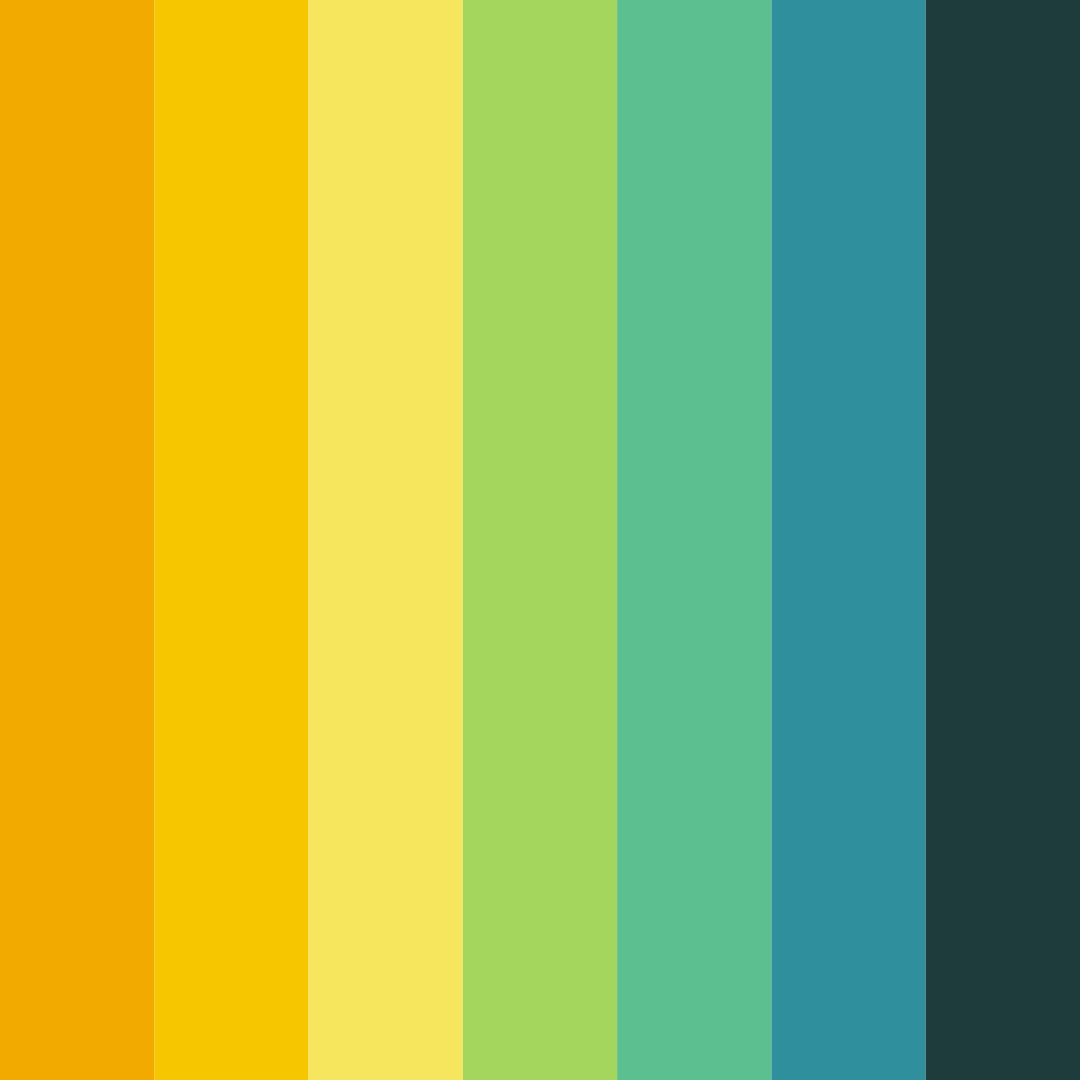 Download vibrant oasis color palette PNG image (square)