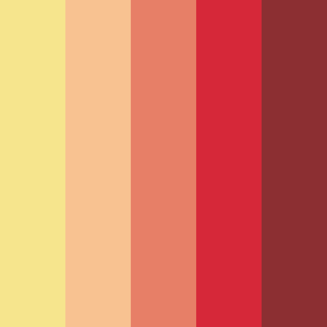 Download sunset serenade color palette PNG image (square)