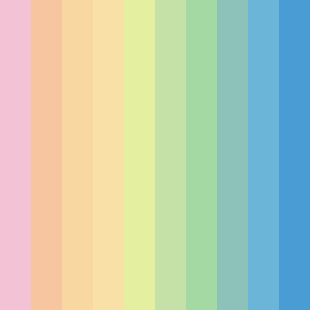 Download pastel blue color palette PNG image (square)