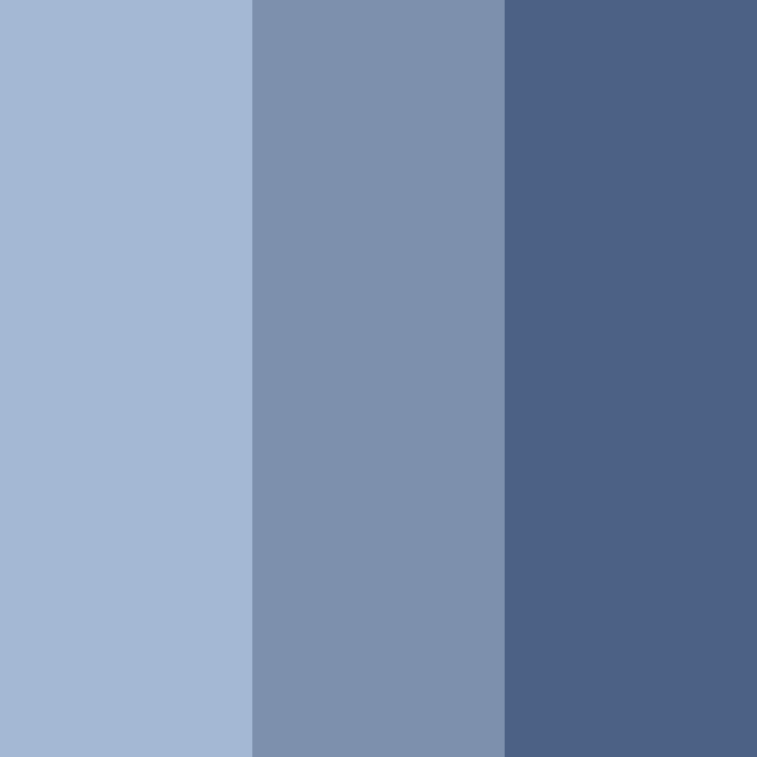 Download blue serenity color palette PNG image (square)