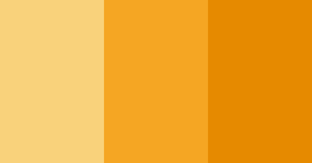 Download bright yellow orange color palette PNG image (landscape)