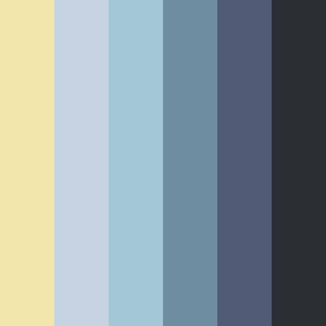 Download blue mythical color palette PNG image (square)
