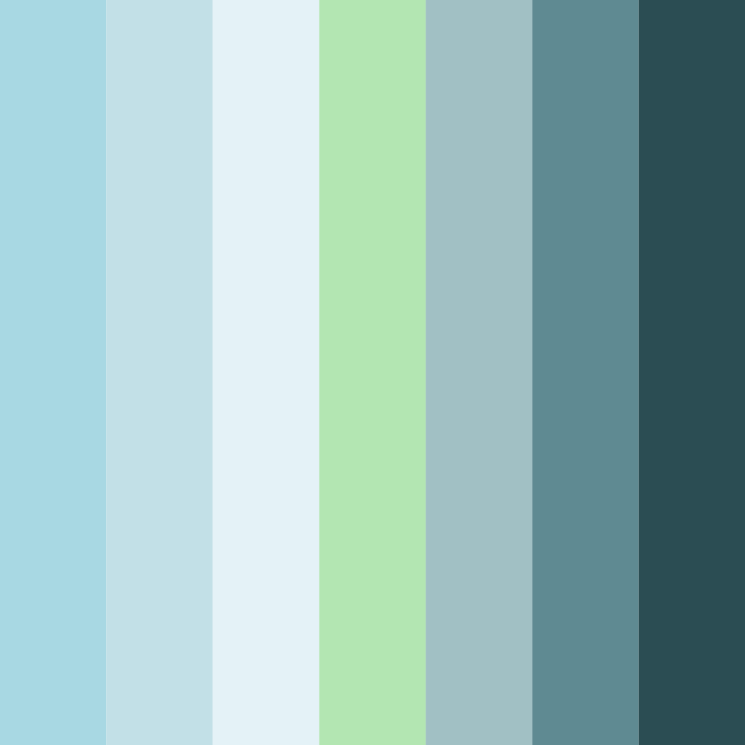 Download teal scotland color palette PNG image (square)