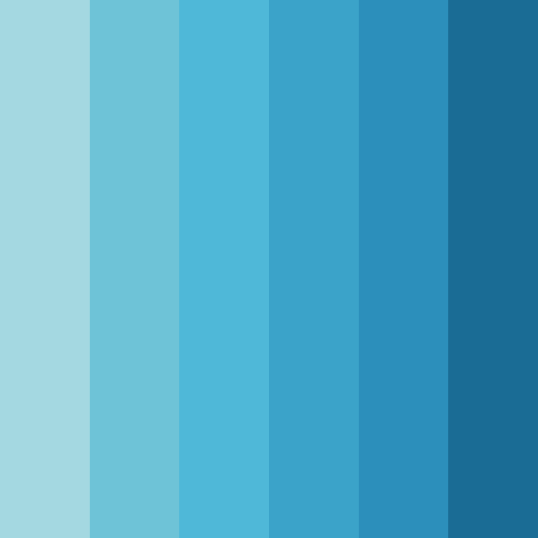 Download teal mermaid color palette PNG image (square)