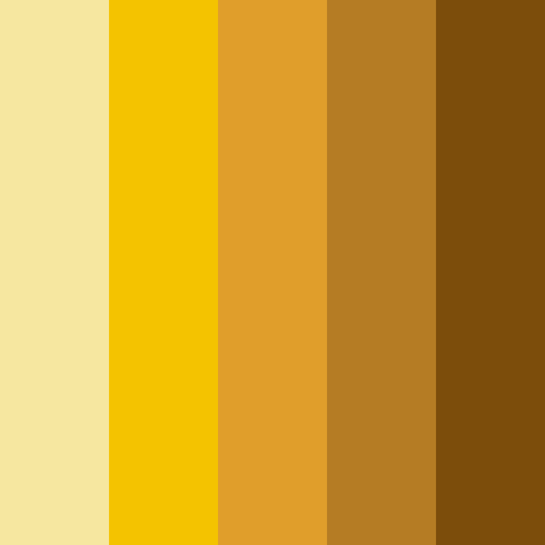 Download golden sunset color palette PNG image (square)