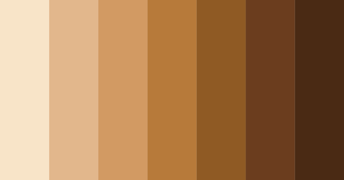 Download brown coffee color palette PNG image (landscape)