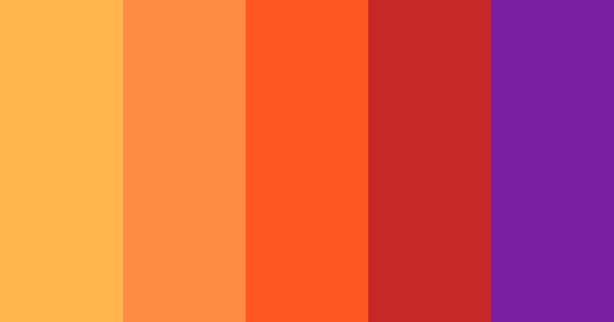 Download autumn ember fusion color palette PNG image (landscape)