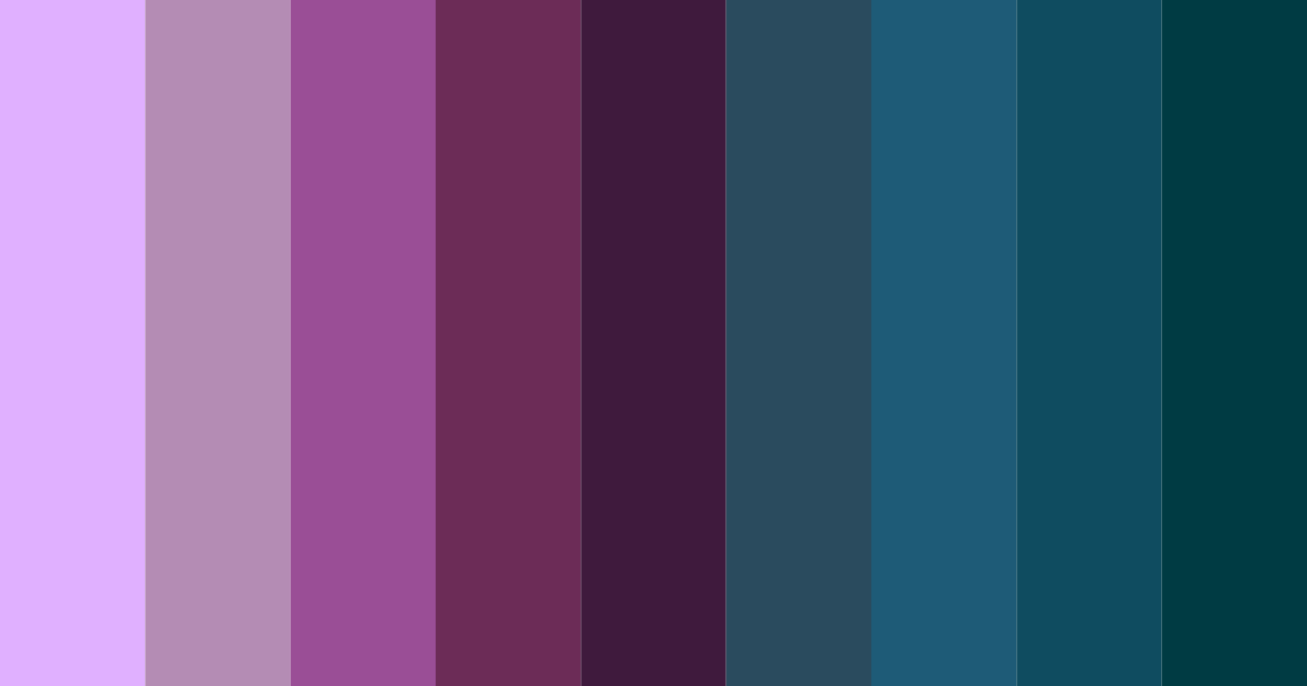 Download mystic twilight color palette PNG image (landscape)