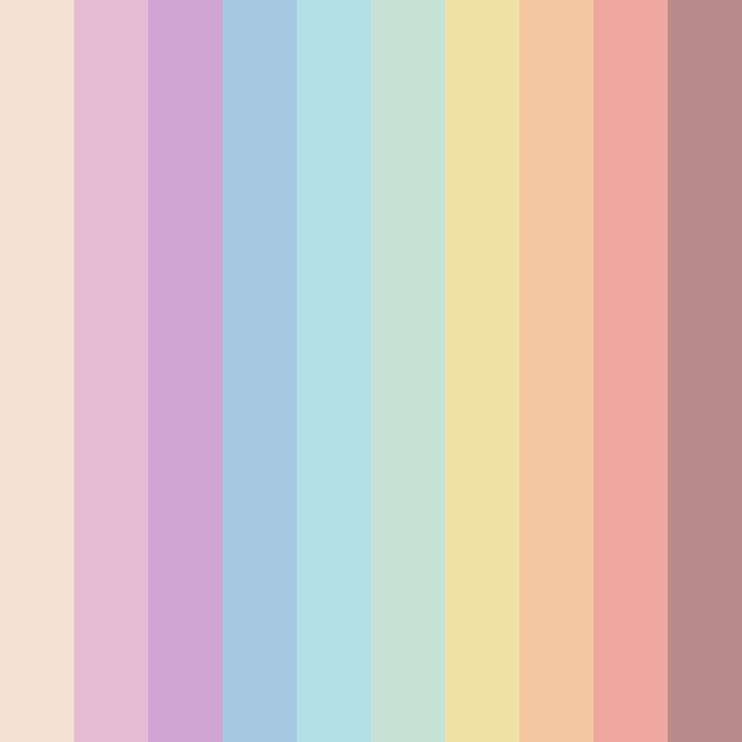 Download whimsical whisper color palette PNG image (square)