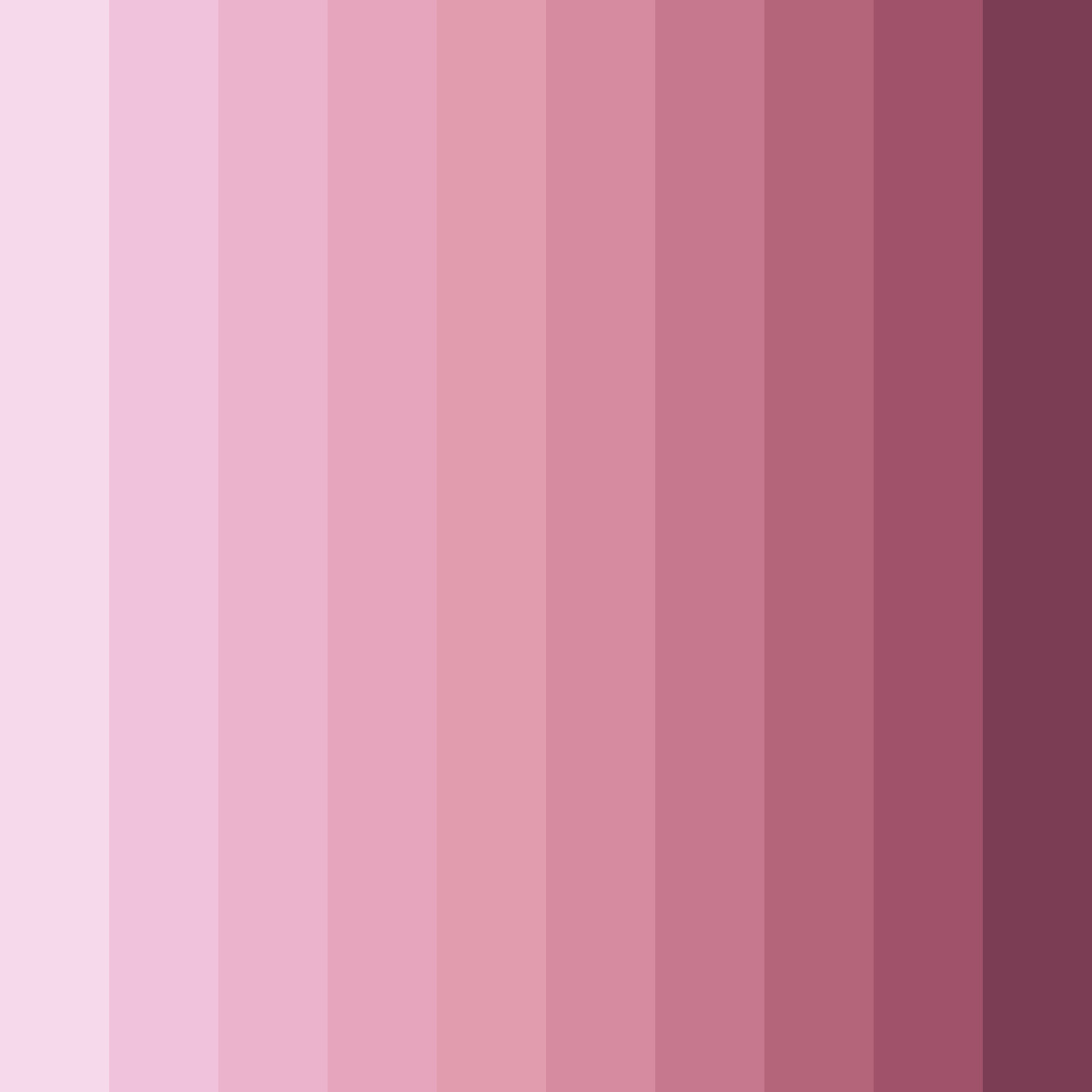Download blushing rose garden color palette PNG image (square)