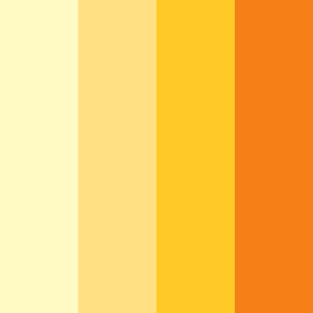 Download bright yellow color palette PNG image (square)