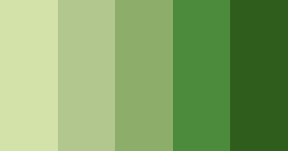 Download olive green shades color palette PNG image (landscape)