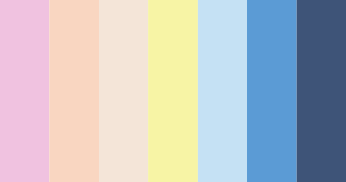 Download light blue tie-dye color palette PNG image (landscape)