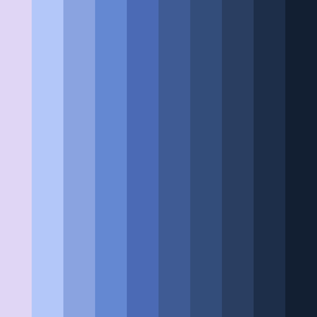 Download purple blue shades color palette PNG image (square)