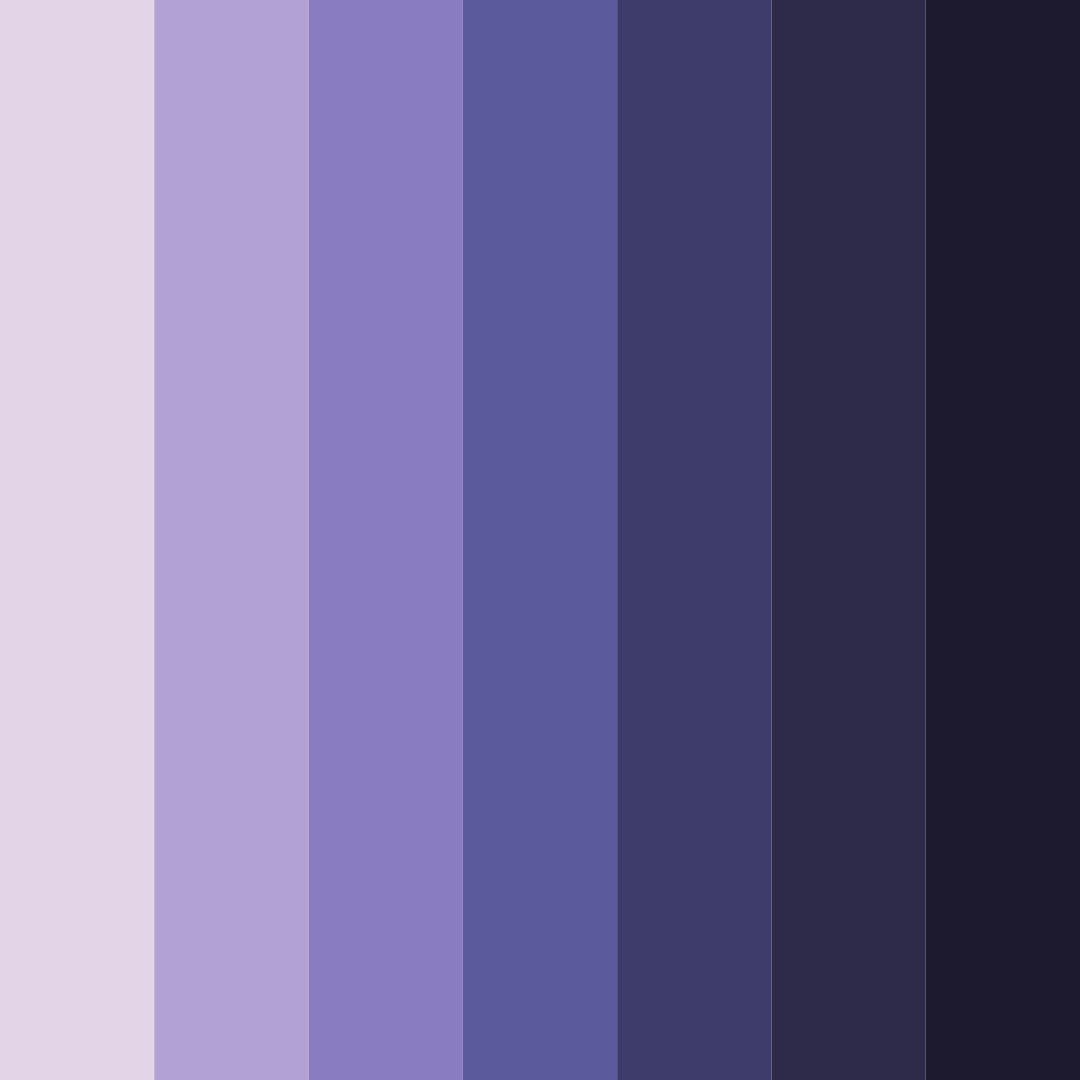 Download midnight amethyst dream color palette PNG image (square)