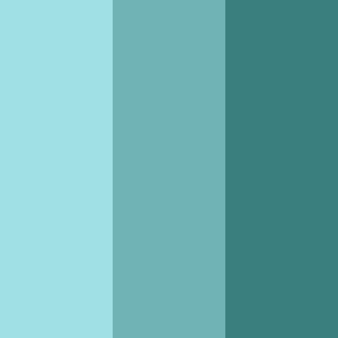 Download toxic teal tides color palette PNG image (square)