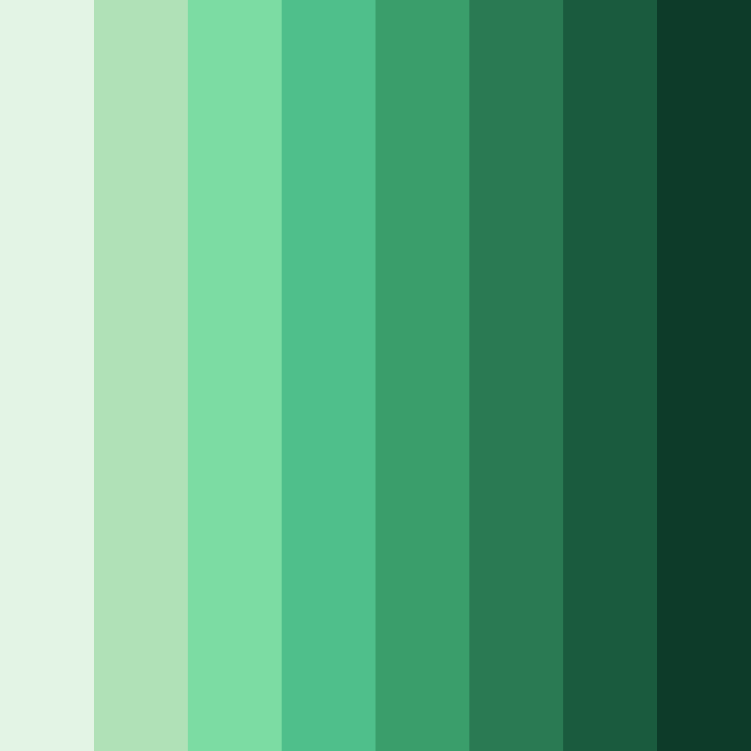 Download green spring garden color palette PNG image (square)