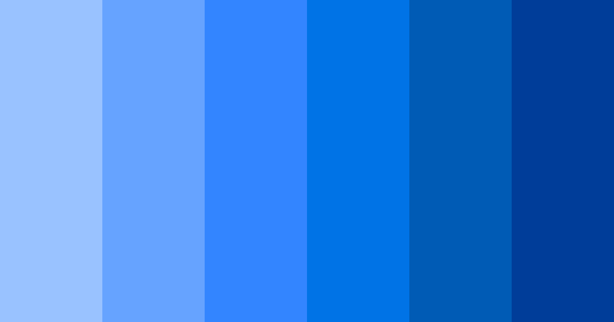 Download blue shades color palette PNG image (landscape)