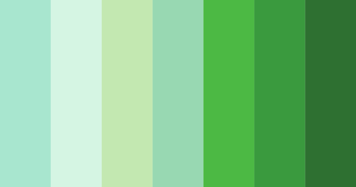 Download verdant harmony color palette PNG image (landscape)