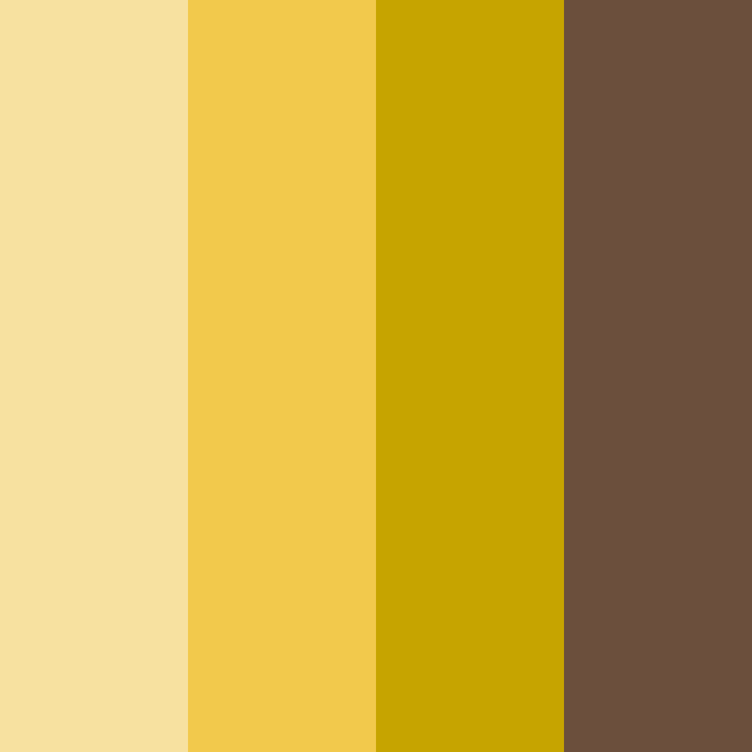 Download yellow decoration color palette PNG image (square)