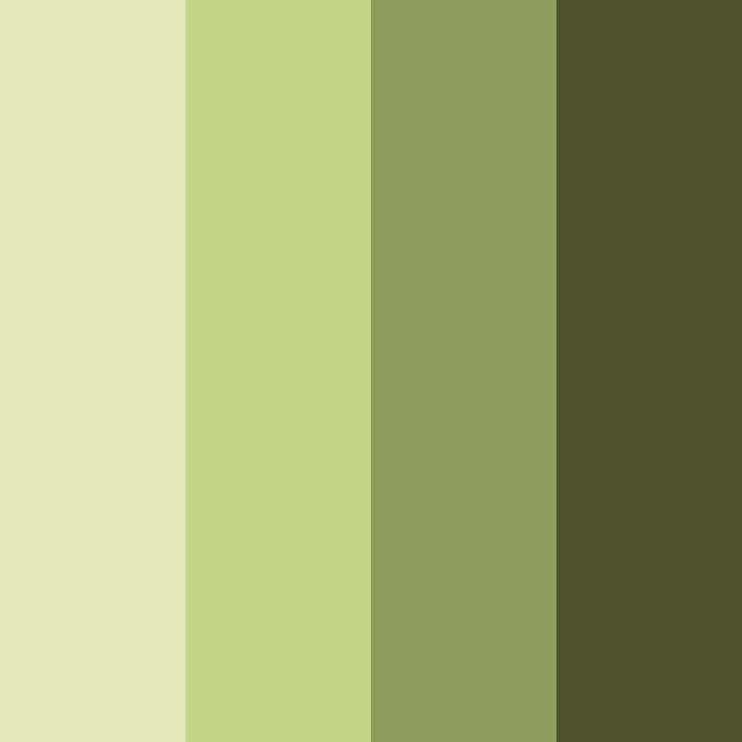 Download olive shades color palette PNG image (square)