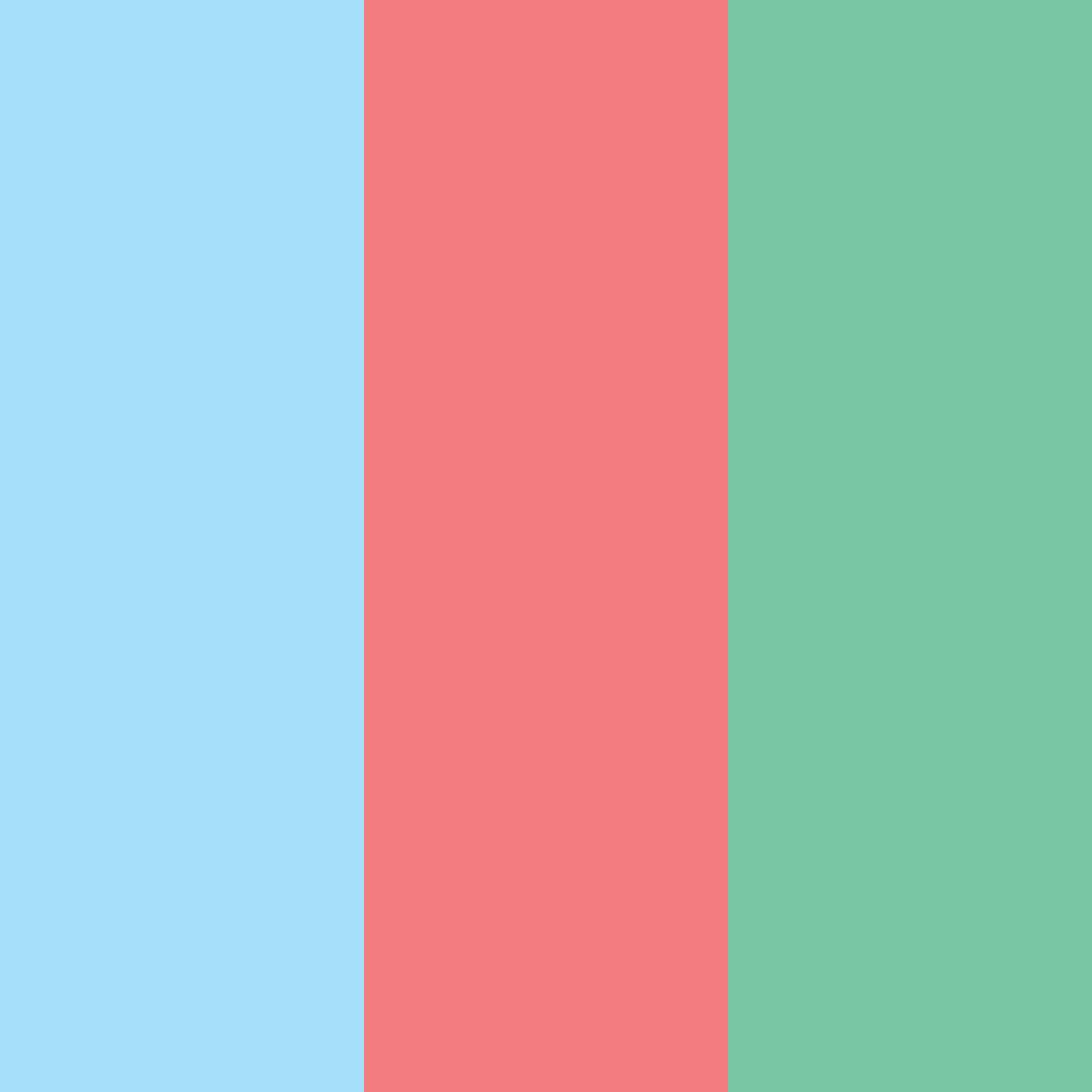 Download serene harmony color palette PNG image (square)