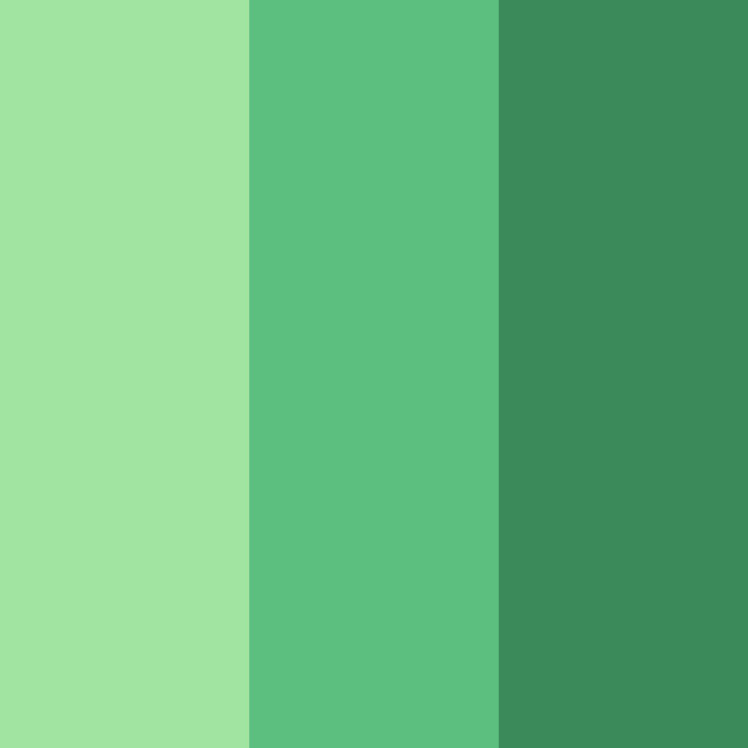 Download green and blue harmony color palette PNG image (square)