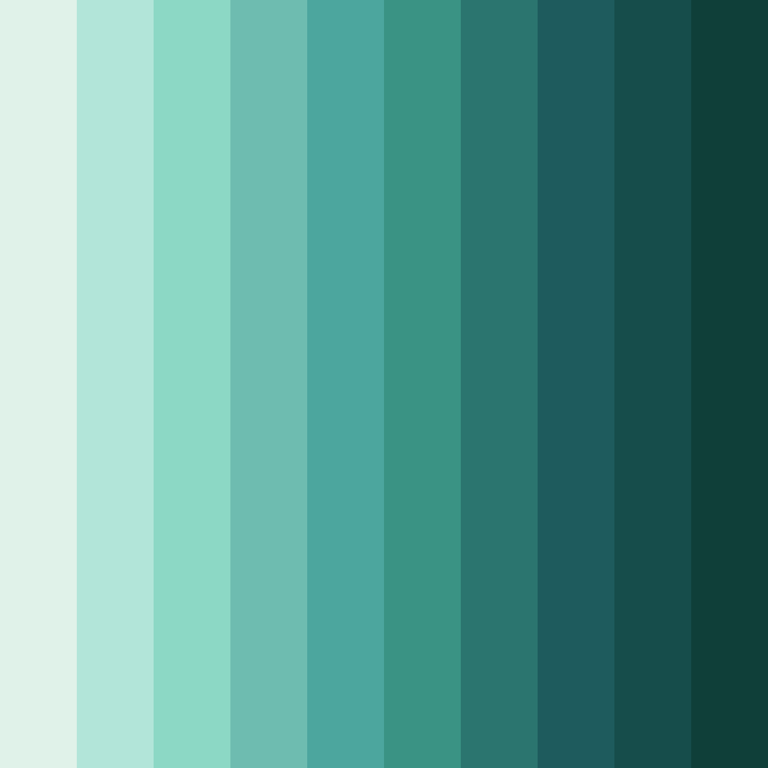 Download emerald blossom color palette PNG image (square)