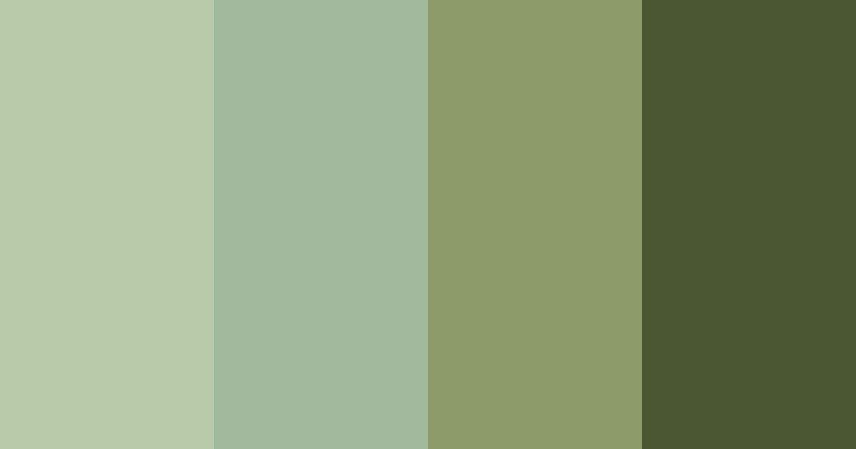 Download green earthy color palette PNG image (landscape)