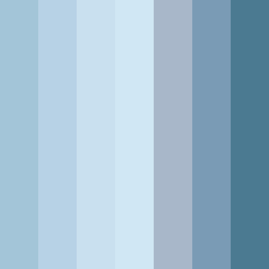 Download serene sky hues color palette PNG image (square)