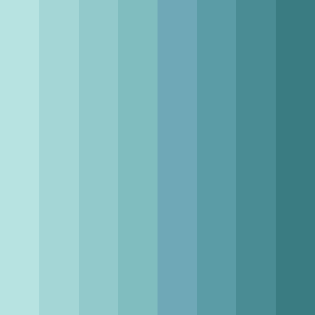 Download aqua serenity color palette PNG image (square)